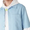 Light Blue Monogram Short Sleeve Shirt Light Blue Monogram Short Sleeve Shirt