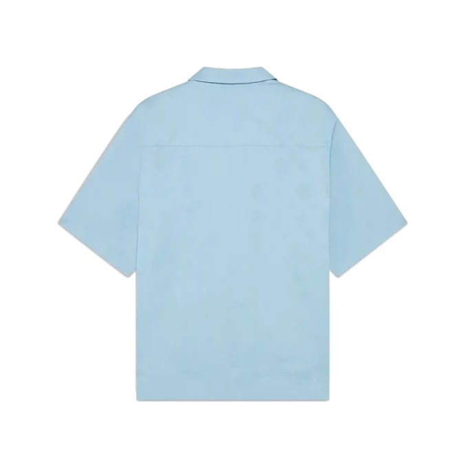 Light Blue Monogram Short Sleeve Shirt Light Blue Monogram Short Sleeve Shirt
