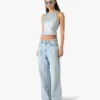 Light Wash Graffiti Denim Jeans Light Wash Graffiti Denim Jeans