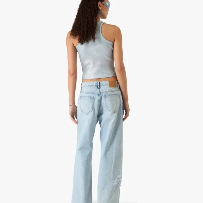 Light Wash Graffiti Denim Jeans Light Wash Graffiti Denim Jeans