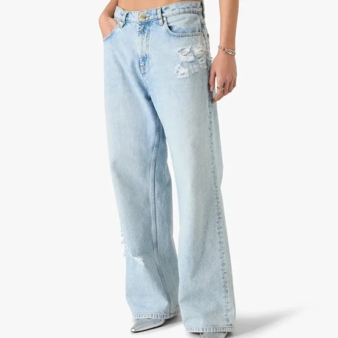 Light Wash Graffiti Denim Jeans Light Wash Graffiti Denim Jeans
