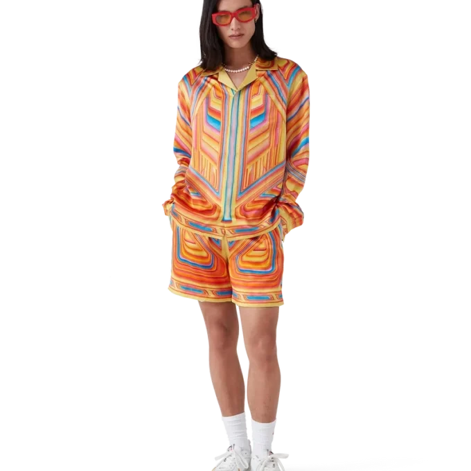 Low Rider Long Sleeve Silk Shirt