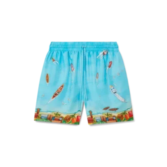 Maison Sur Piloti Silk Shorts