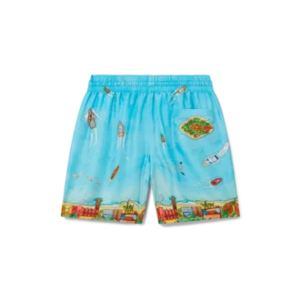 Maison Sur Piloti Silk Shorts