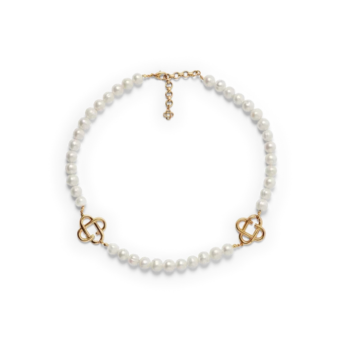 Medium Pearl Logo Necklace Medium Pearl Logo Necklace