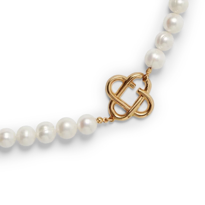 Medium Pearl Logo Necklace Medium Pearl Logo Necklace