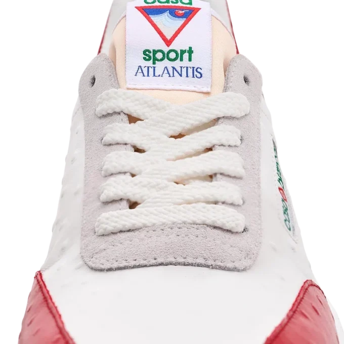 Men’s Atlantis Red Ostrich Sneakers Men’s Atlantis Red Ostrich Sneakers