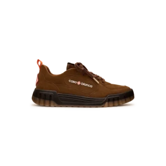 Women’s Brown Suede Court Sneaker