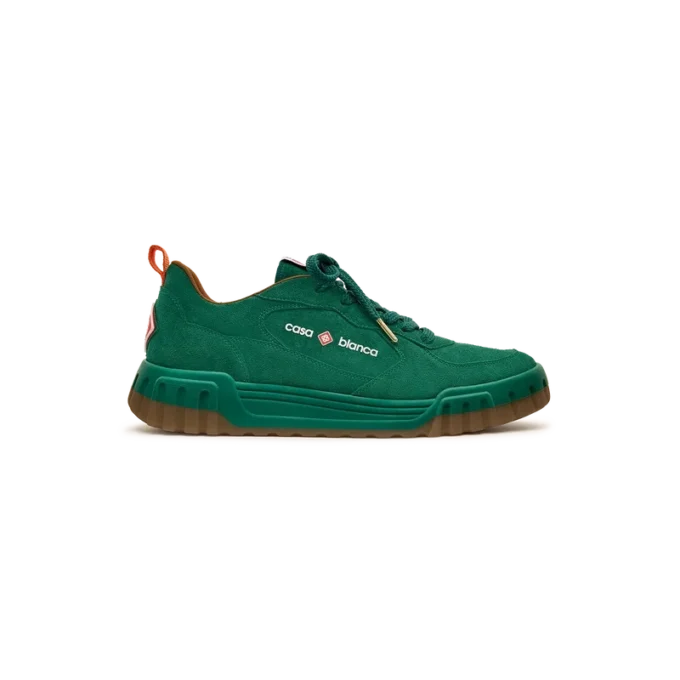 Men’s Green Suede Court Sneaker Men’s Green Suede Court Sneaker