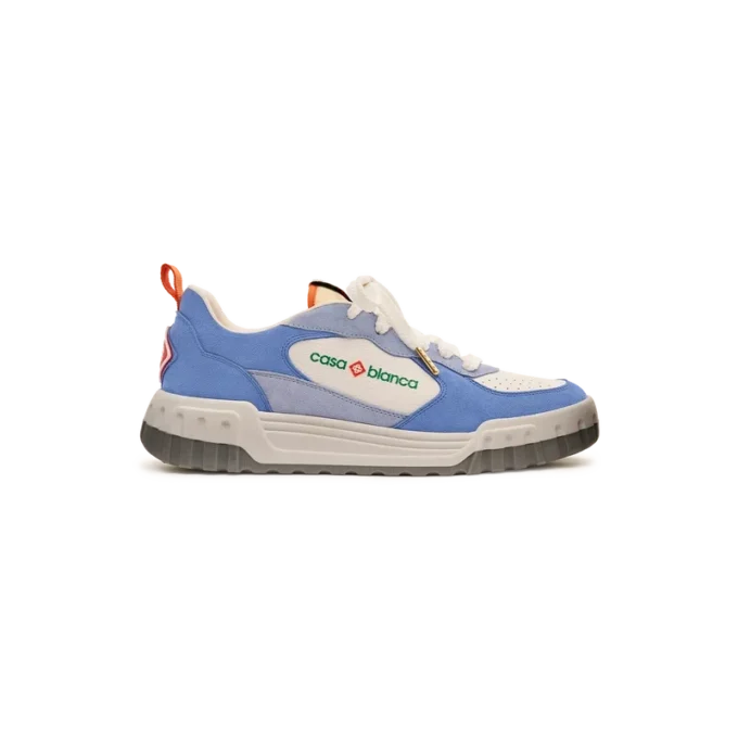 Men’s White & Blue Court Sneaker Men’s White & Blue Court Sneaker