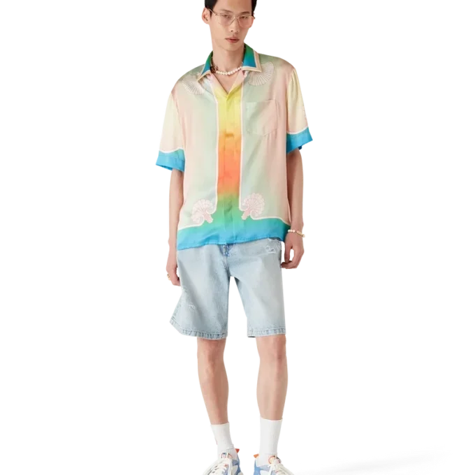 Men’s White & Blue Court Sneaker Men’s White & Blue Court Sneaker