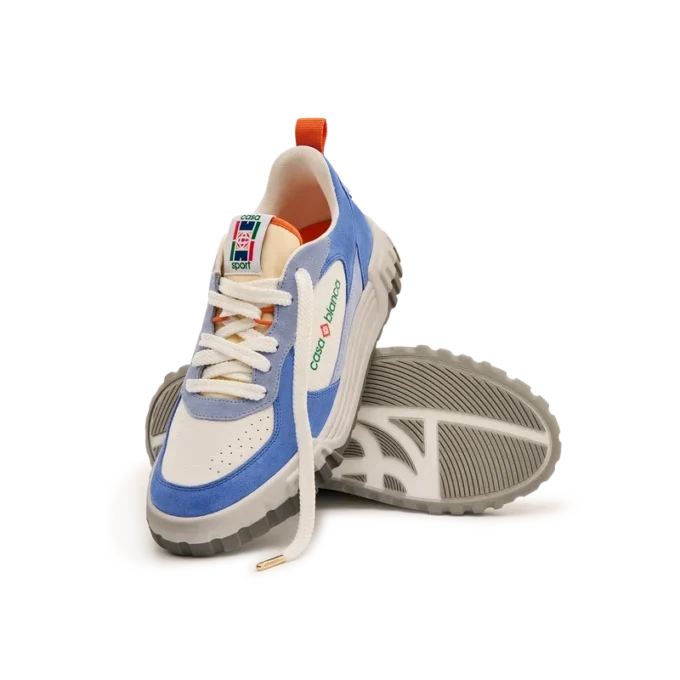Men’s White & Blue Court Sneaker Men’s White & Blue Court Sneaker