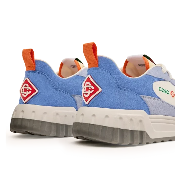 Men’s White & Blue Court Sneaker Men’s White & Blue Court Sneaker
