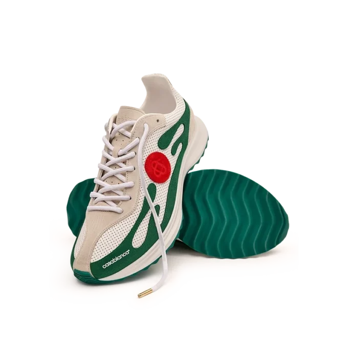 Men’s White & Green Stade Sneaker Men’s White & Green Stade Sneaker
