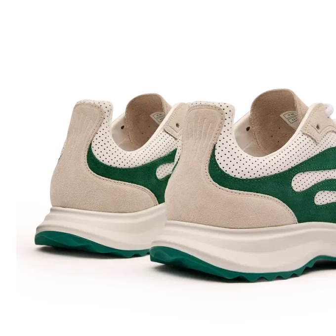 Men’s White & Green Stade Sneaker Men’s White & Green Stade Sneaker