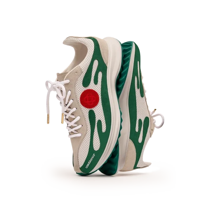 Men’s White & Green Stade Sneaker Men’s White & Green Stade Sneaker