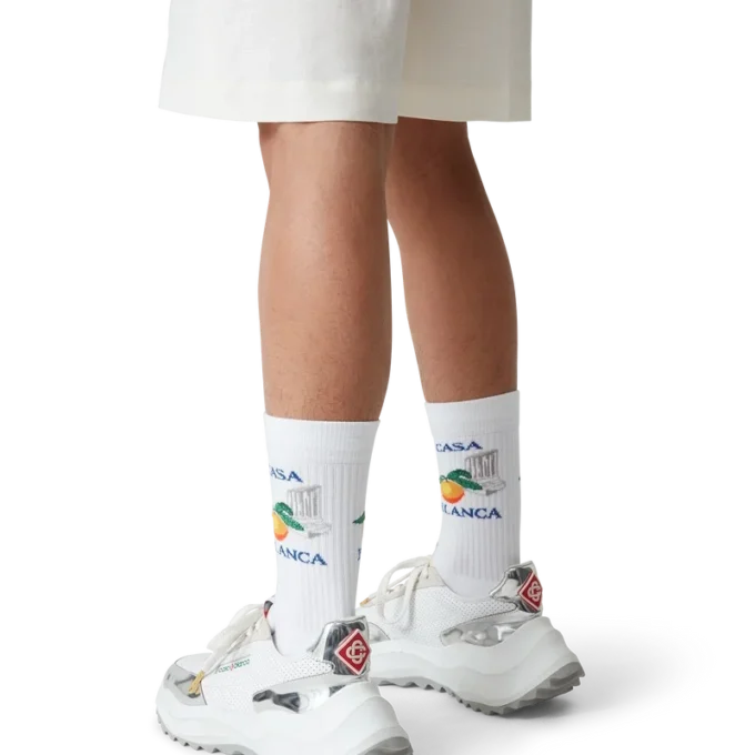 Mens Atlantis White & Chrome Sneaker Mens Atlantis White & Chrome Sneaker