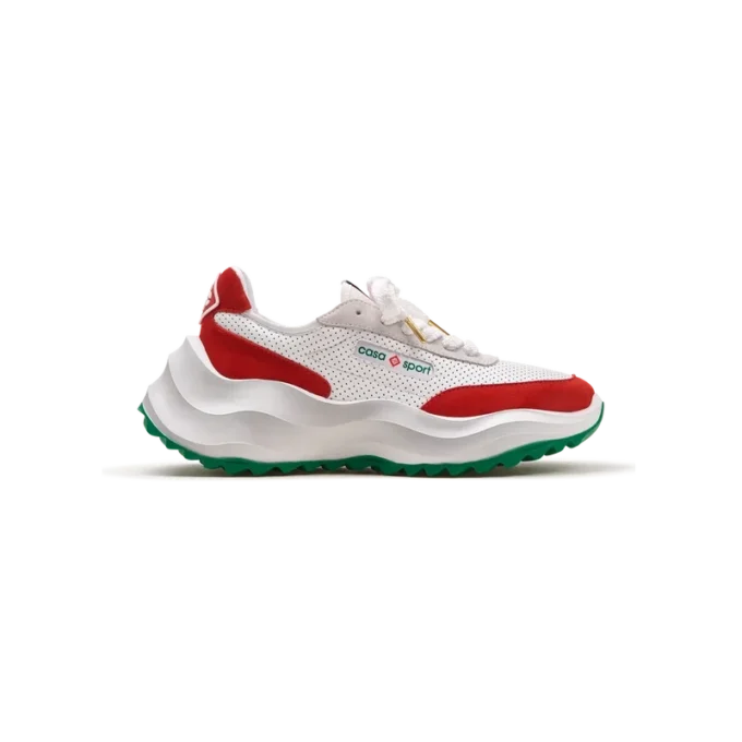 Mens Atlantis White & Red Sneaker Mens Atlantis White & Red Sneaker