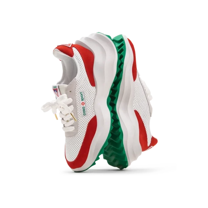 Mens Atlantis White & Red Sneaker Mens Atlantis White & Red Sneaker