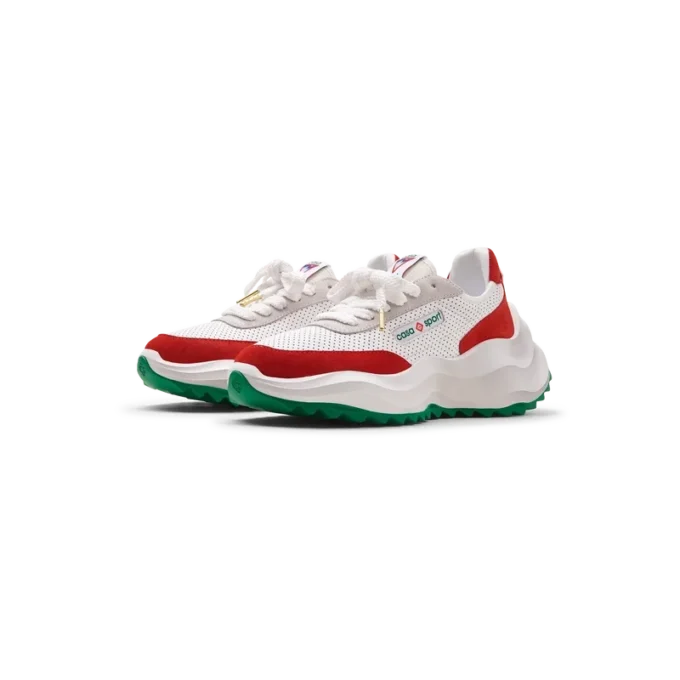 Mens Atlantis White & Red Sneaker Mens Atlantis White & Red Sneaker