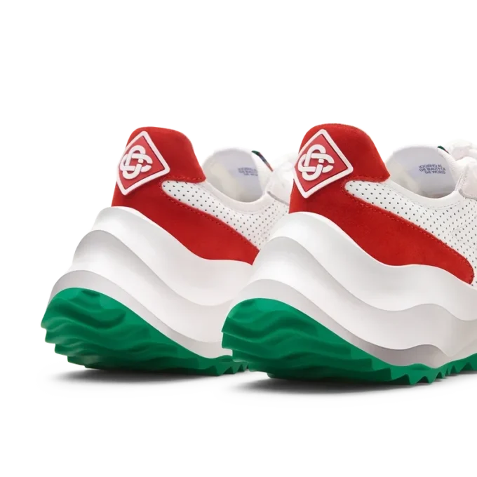 Mens Atlantis White & Red Sneaker Mens Atlantis White & Red Sneaker