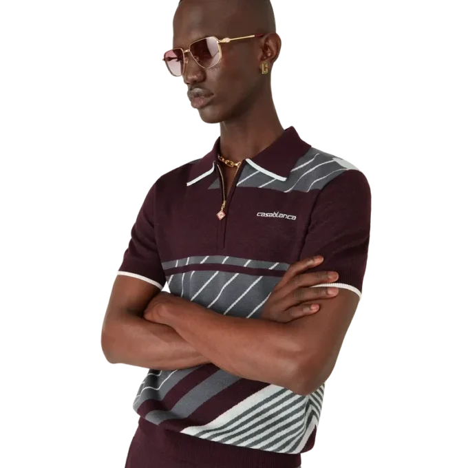 Merino Diagonal Tennis Polo Merino Diagonal Tennis Polo