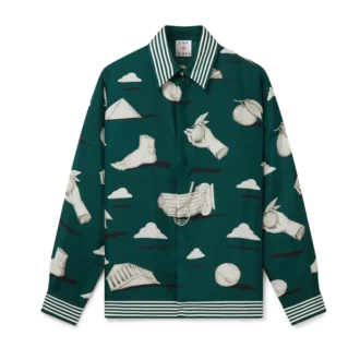 Metaphysical Long Sleeve Silk Shirt