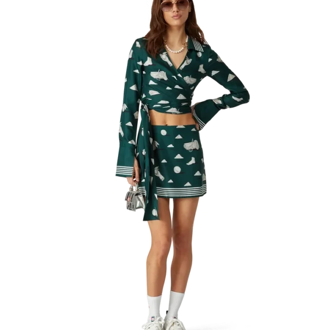 Metaphysical Silk Mini Skirt Metaphysical Silk Mini Skirt