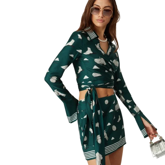Metaphysical Silk Mini Skirt Metaphysical Silk Mini Skirt