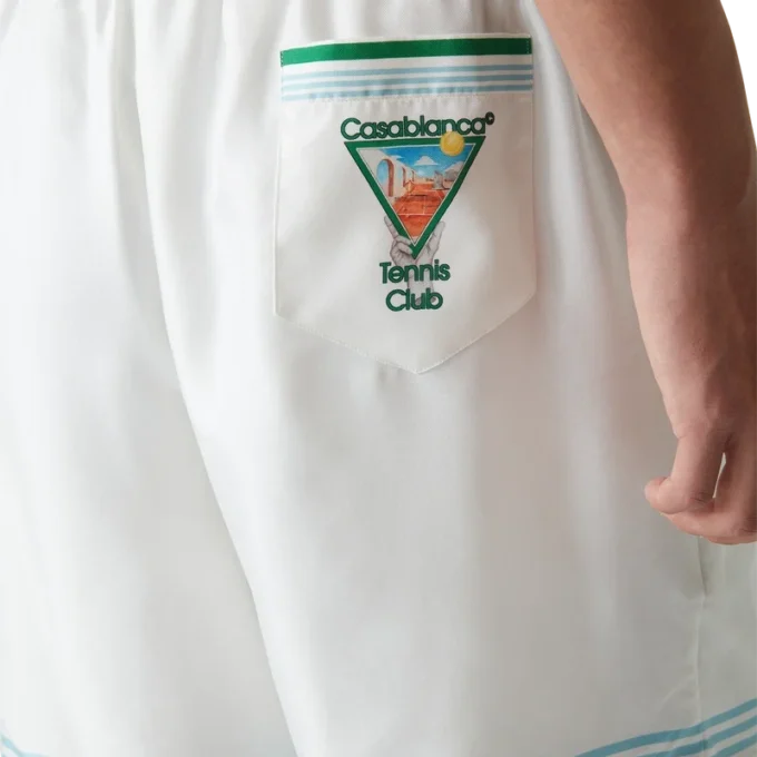 Metaphysical Tennis Icon Silk Shorts