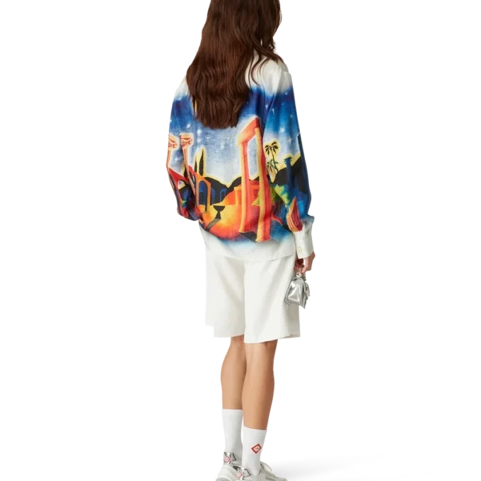Midnight Acropolis Silk Shirt Midnight Acropolis Silk Shirt