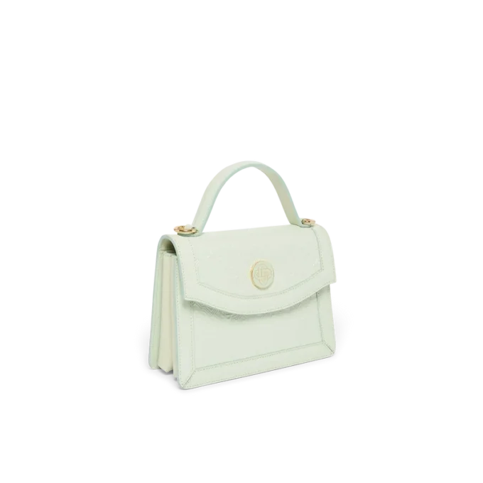 Mint Monogram Embossed Mini Jeanne Bag Mint Monogram Embossed Mini Jeanne Bag