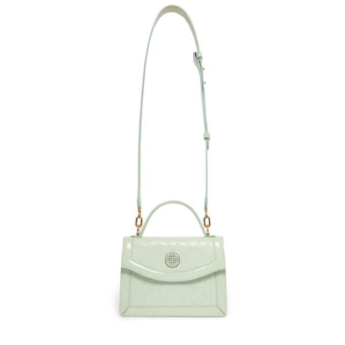 Mint Monogram Embossed Mini Jeanne Bag Mint Monogram Embossed Mini Jeanne Bag