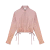 Monogram Degrade Long Sleeve Silk Shirt