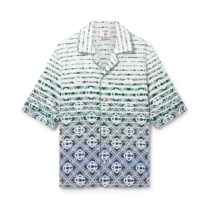 Monogram Gradient Towelling Short Sleeve Shirt