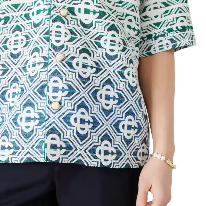 Monogram Gradient Towelling Short Sleeve Shirt