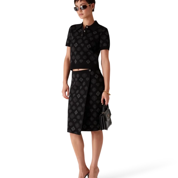 Monogram Jacquard Skirt