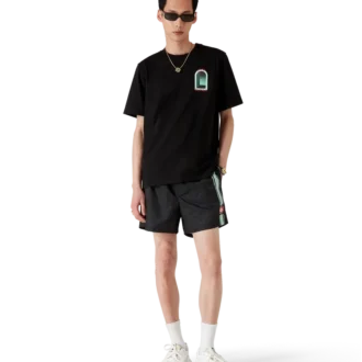 Monogram Jacquard Stripe Swim Shorts