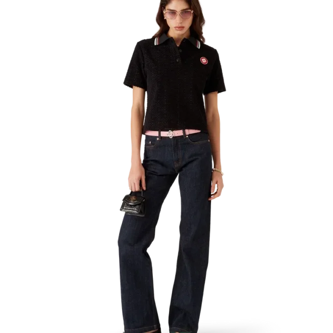 Monogram Jacquard Towelling Polo Shirt
