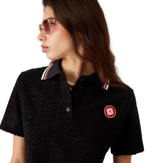 Monogram Jacquard Towelling Polo Shirt