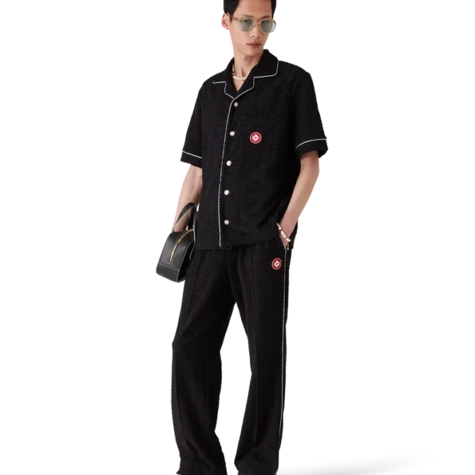 Monogram Jacquard Towelling Trousers