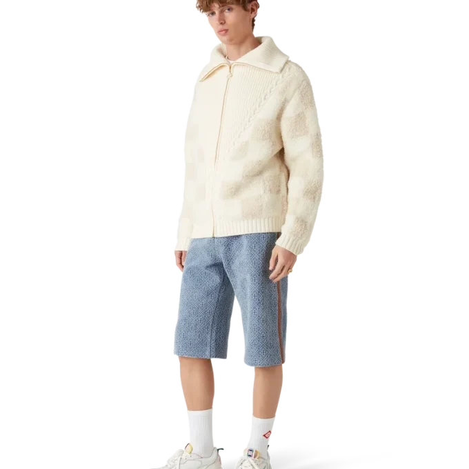 Monogram Jean Shorts Monogram Jean Shorts
