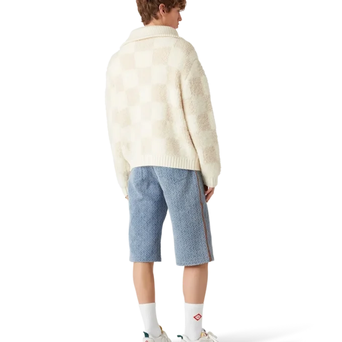 Monogram Jean Shorts Monogram Jean Shorts