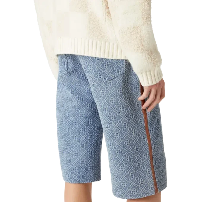 Monogram Jean Shorts Monogram Jean Shorts