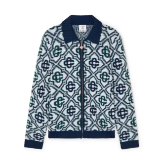 Monogram Knit Zip Jumper Monogram Knit Zip Jumper