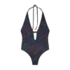 Monogram Plunge Swimsuit