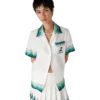 Montagne Ondulee Silk Short Sleeve Shirt