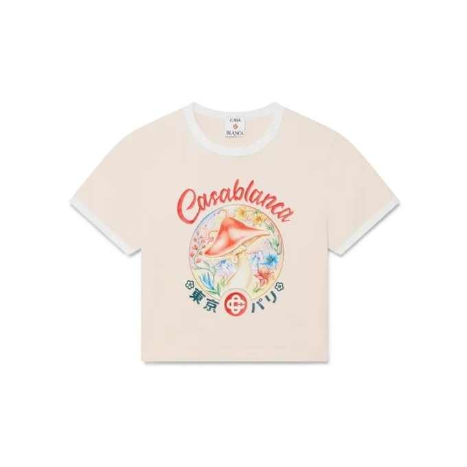 Mushroom Emblem Cropped T-Shirt Mushroom Emblem Cropped T-Shirt