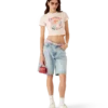 Mushroom Emblem Cropped T-Shirt Mushroom Emblem Cropped T-Shirt