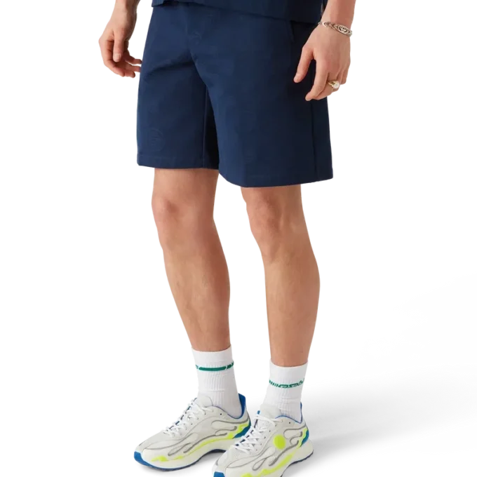 Navy Monogram Shorts